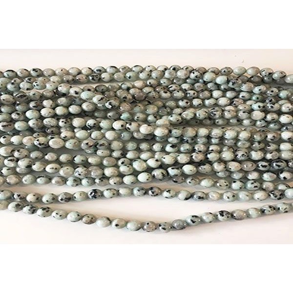 10 stk. 8 mm Kiwi agat perler